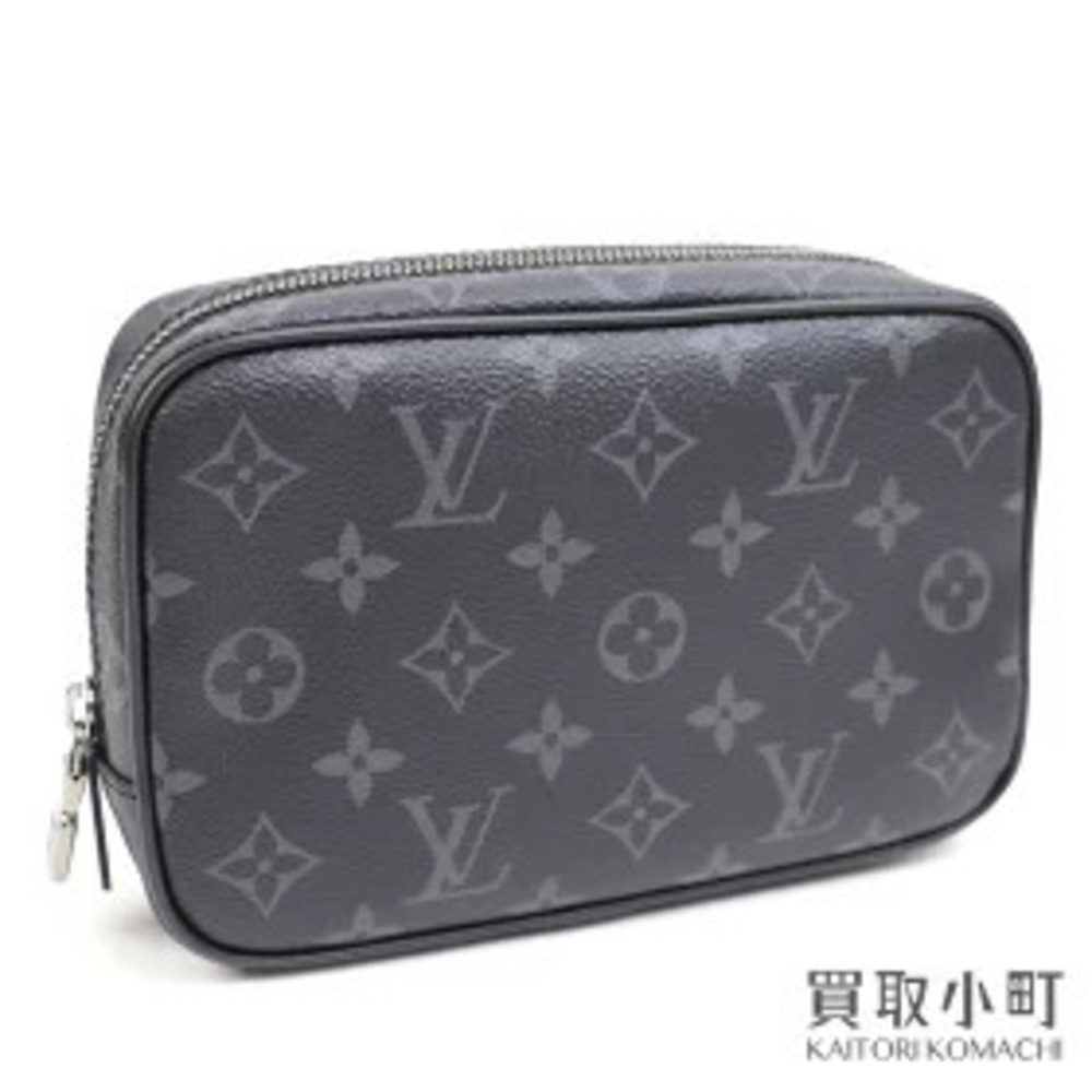 Louis Vuitton Toilette Monogram Eclipse Black Clutch Shoulder Bag Clutch LV